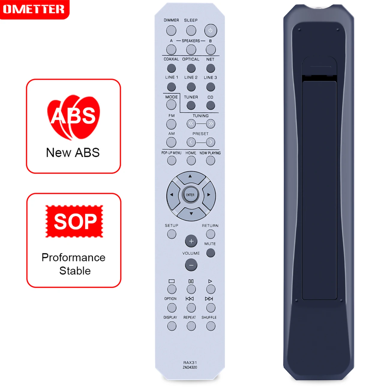 Telecomando Sostitutivo Rax31 Zn04320 Adatto Per Ricevitore Stereo Di Rete Yamaha R-N301Bl R-N301 Rn301Bl Rn301