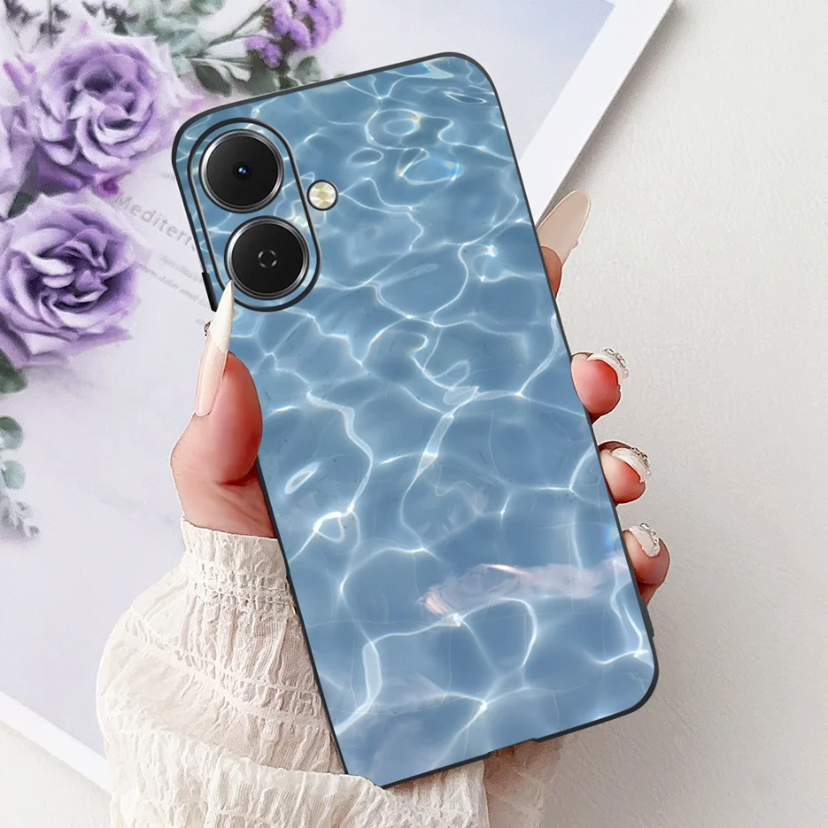Stylish Painted Soft Silicone Phone Case - Vibrant Design Back Cover