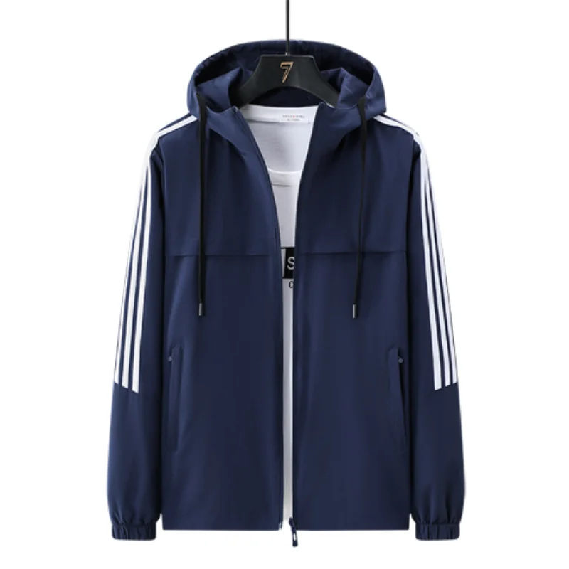 

Double-sided Wear Sports Jacket Mens Spring and Autumn Plus Size Windbreaker Male Outdoor Casual Jackets for Men Streetwear