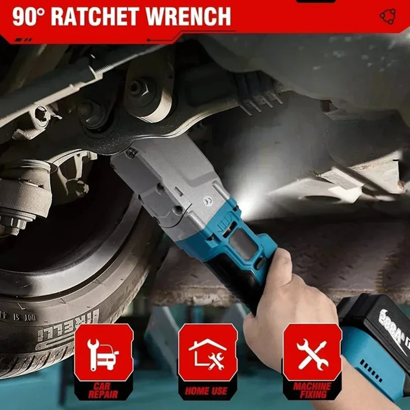 브러시리스 전기 래칫 렌치, 1/2 인치, 4800RPM 제거 나사 너트, 자동차 수리 전동 공구, Makita 18V 배터리 나노, 1000NM