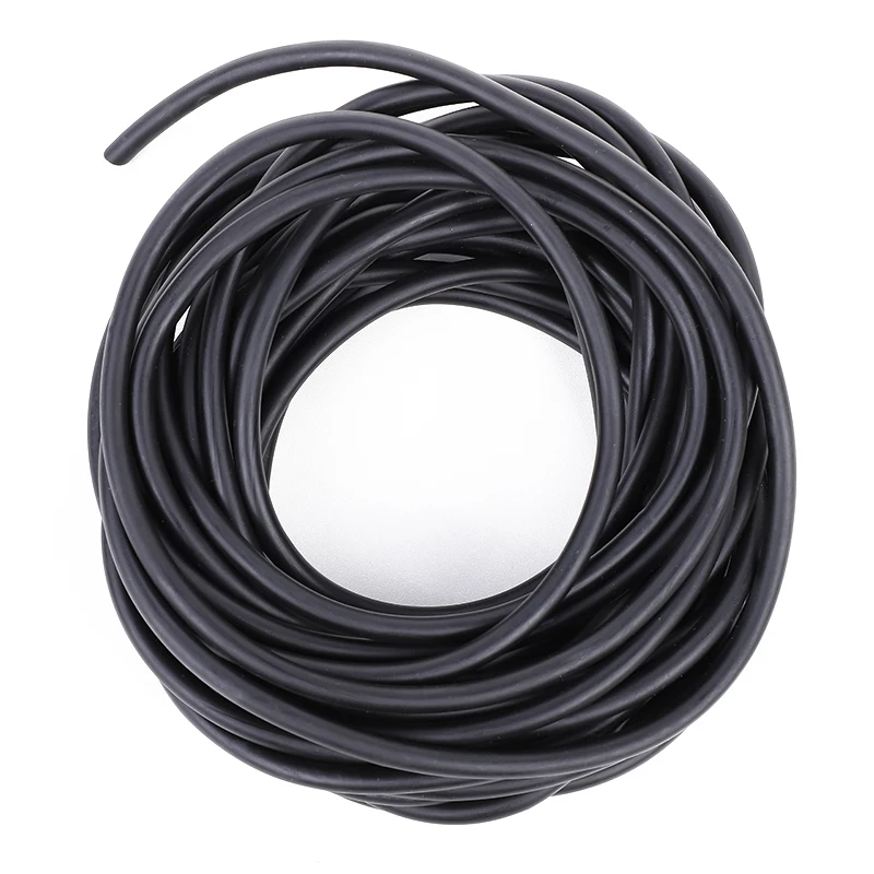 Durable Black Rubber Hunting Slingshot Band, 3mm ID x 6mm OD