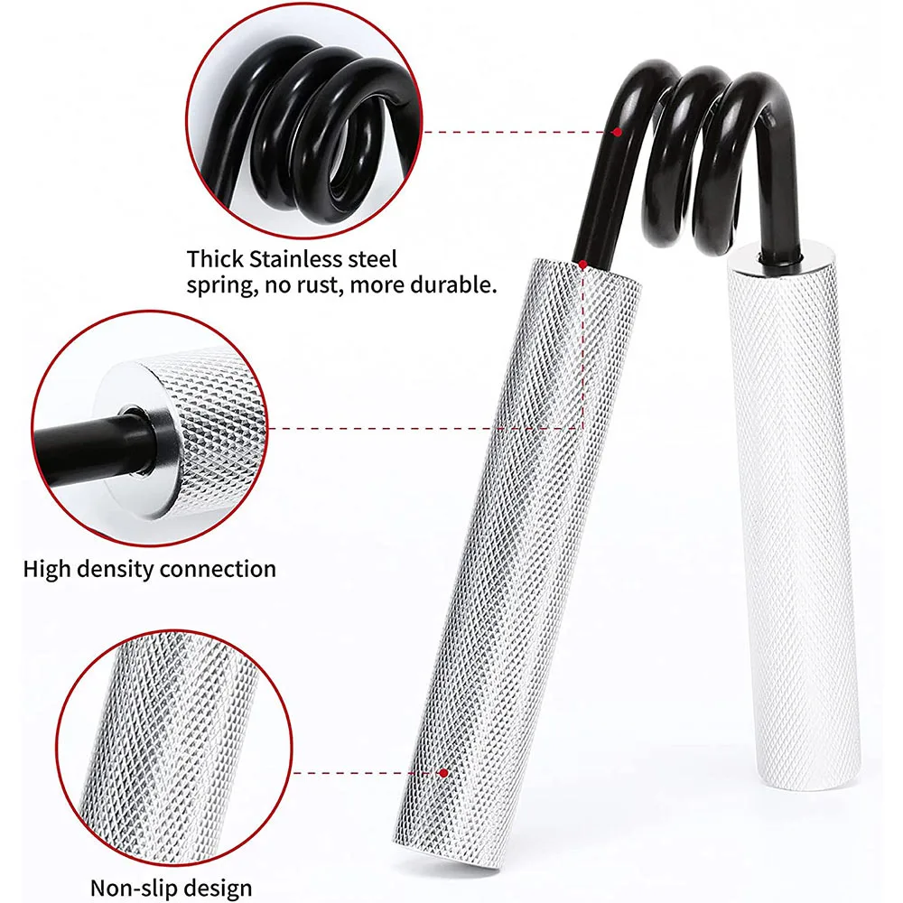 Hand Strengthener Hand Grip Trainers Hand Grip Exerciser Metal Hand Grips Strengthener Men Women Arm Spring Finger Massager Expander Hand Exercise Gym Fitness Training Wrist Gripper