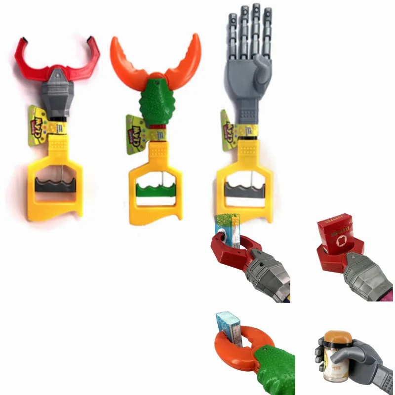 Children Robot Claw Kid Wrist Strengthen Plastic Hand Grabber Drink Water Bottles Long Arm Pick Up