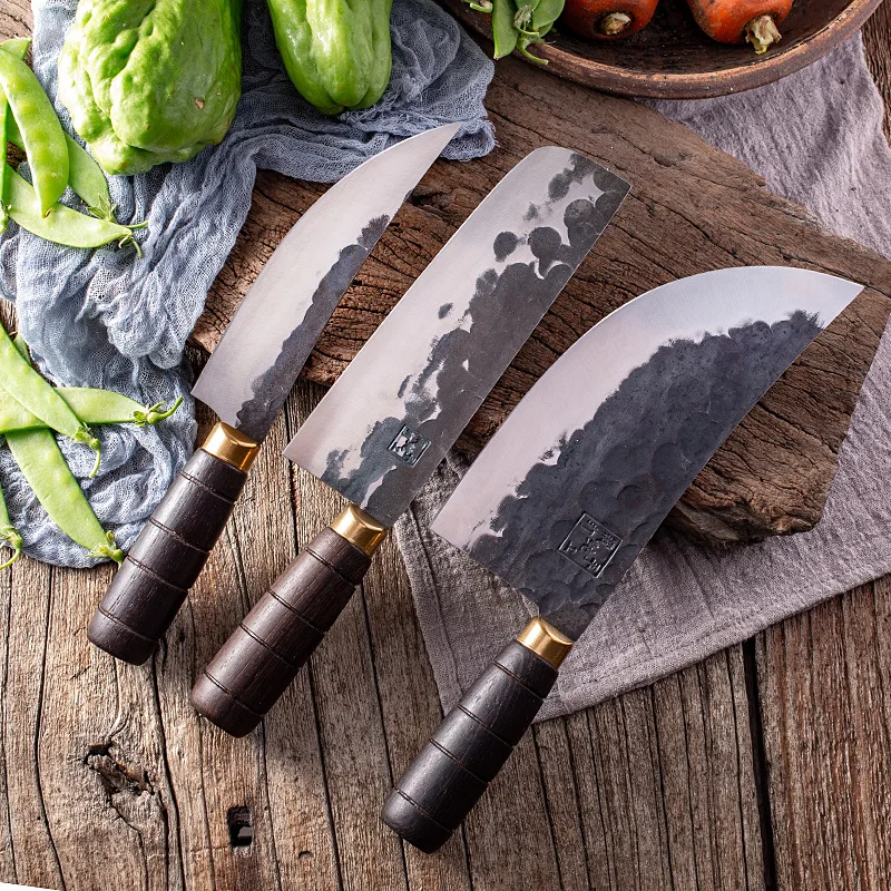 

Chefs Cleaver Knife Sharp Butcher Nakiri Slicing Longquan Kitchen Knives Wenge Handle Stainless Steel Blade Messer Cooking Tools