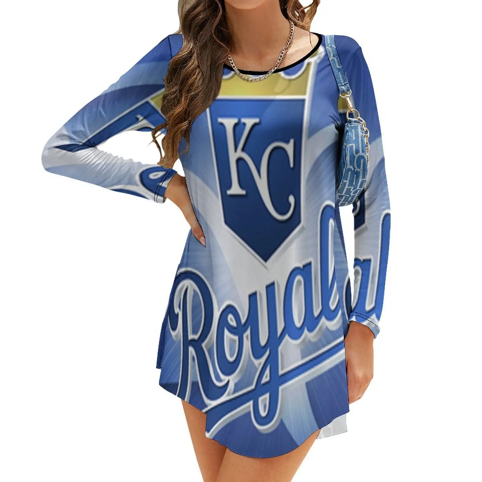

Kc Royals Long-Sleeve Dress Woman dresses women's evening dresses 2024