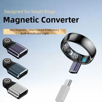 con indicatore luminoso Convertitore di ricarica ad anello intelligente Protezione sicura da cortocircuito Connettore per caricabatterie fitness tracker