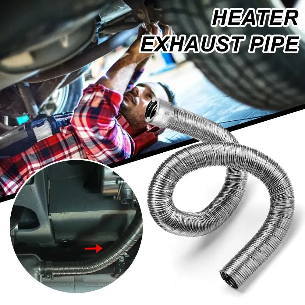Heater Exhaust Pipe Steel Silver FOR EBERSBACHER WEBASTO AIR HEATER 60cm Hose Accessories 36061296