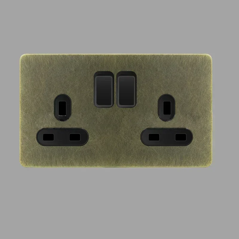 stainless steel bronze pattern toggle switch painel 01
