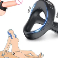 Vibrator Cockring Penis Cock Ring auf für Mann Männlich Verzögerung Ejakulation Sex Spielzeug für Männer Paar Ringe Penisring Spielzeug für Erwachsene 18 + 1