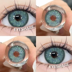EYESHARE MADRID Series Purple Colored Contact Lenses for Halloween & Anime Beauty Accessories (LUCERNE - BLUE)