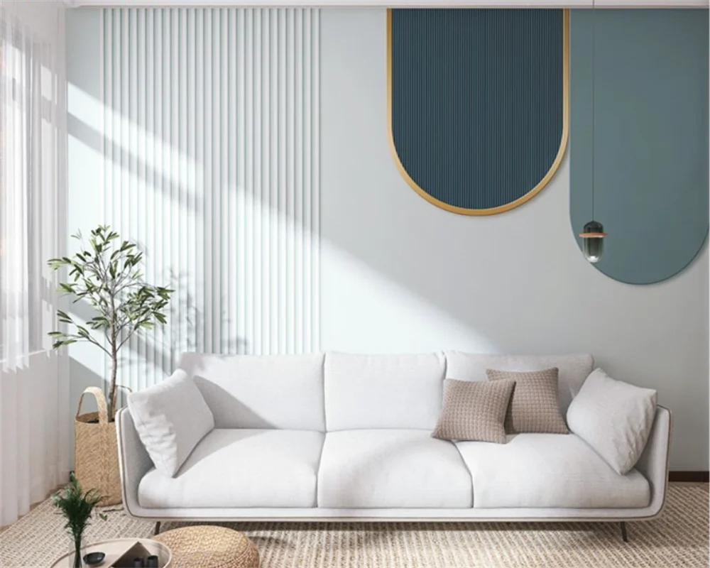 beibehang papel de parede retro geometrico colorblock personalizado 03
