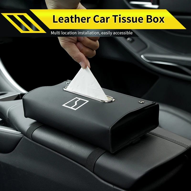 가죽 자동차 티슈 보관함 대시보드 티슈 홀더 액세서리 Zeekr X 001 009 2022 2023 2024 EV 2021-2023 Krypton