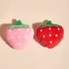 1pc Cute Strawberry Design Pet Grinding Teeth Plush Toy, Chew Toy For Dog Interactive Supply 5