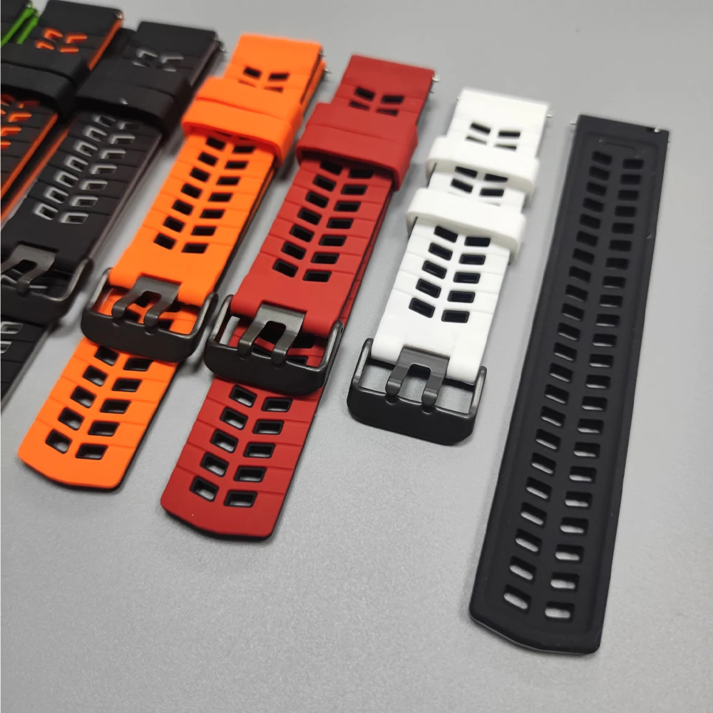 Stylish 22mm Sport Silicone Watch Band - Premium Comfort and Durability