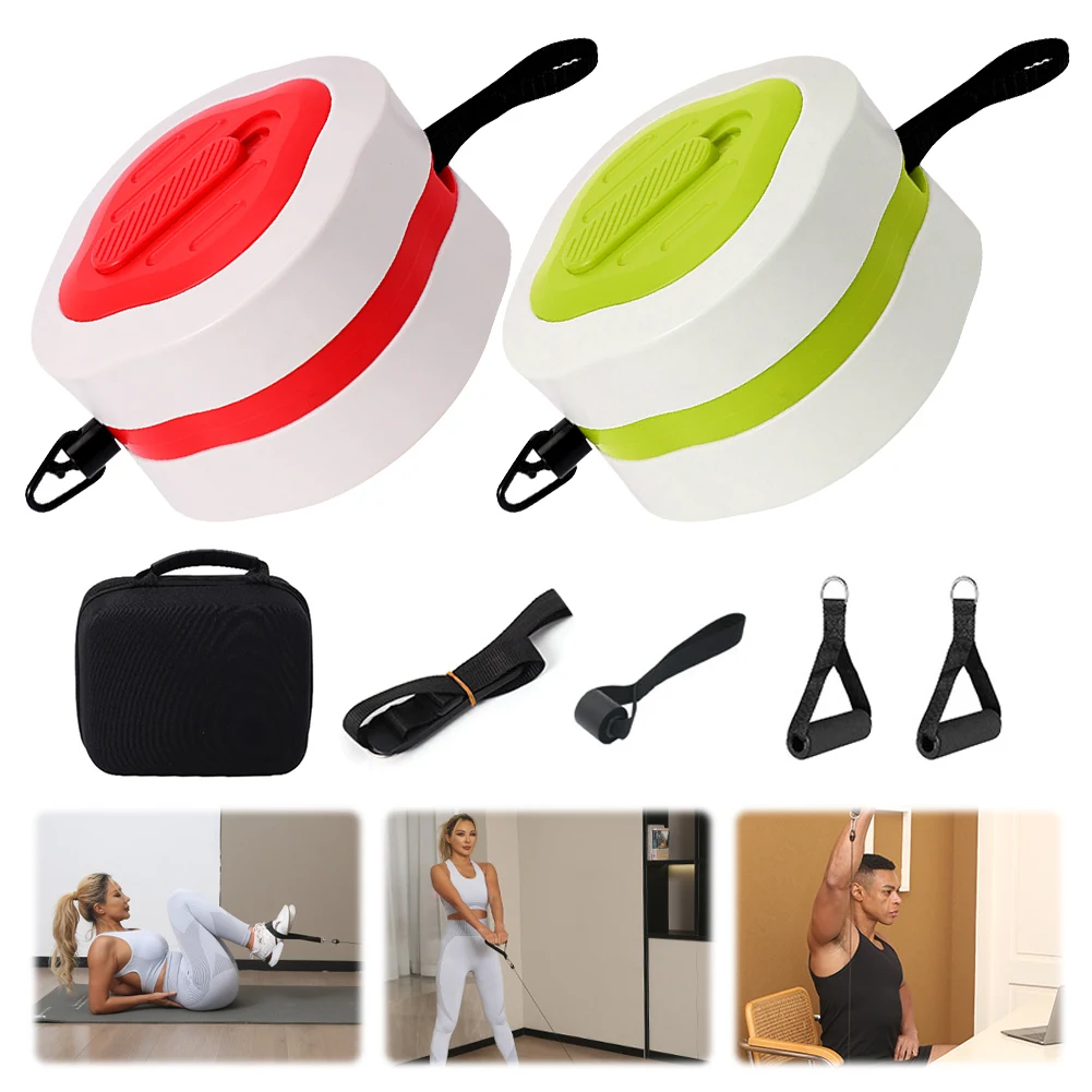 Resistance Machine Adjustable Resistance Fitness Power Pump Portable Training Pull Pump with Grip for Workout Exercise