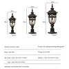 Outdoor Post Light Waterproof Pole Lantern Lighting Fixtures E27 Anti Rust Aluminum Street Lamp for Garden walkway Patio Pathway 5