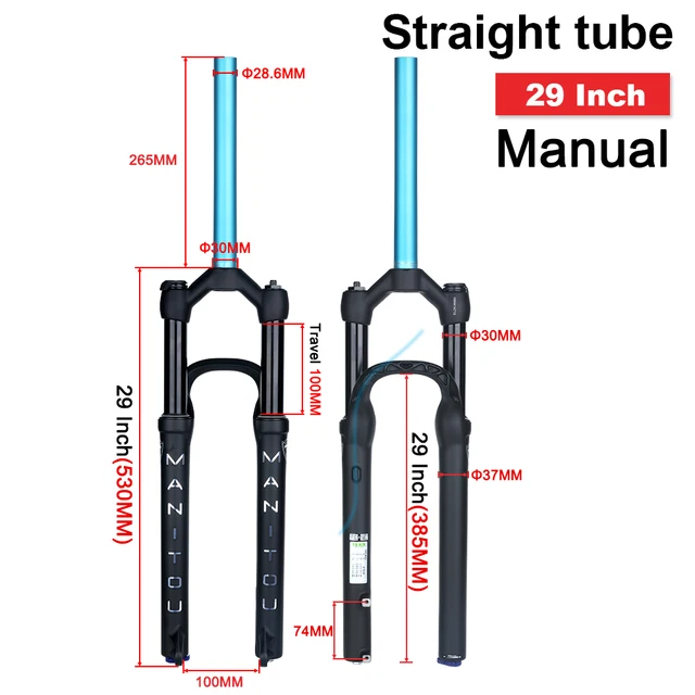 パーツ manitou Markhor 29 boost Manitou Markhor Air Fork (Matte Black) (48mm Offset) (29