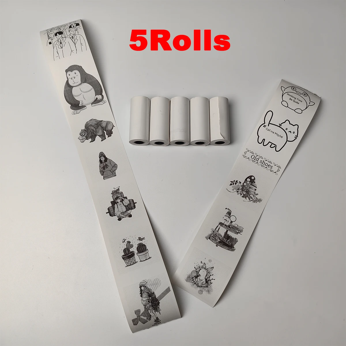 16rolls termikus Nyomdász Forrás 57x25mm öntapadó termikus Forrás Merevlemez színben Ismertető jel Nyomtató számára inkless Mali Maroktelefon Nyomdász