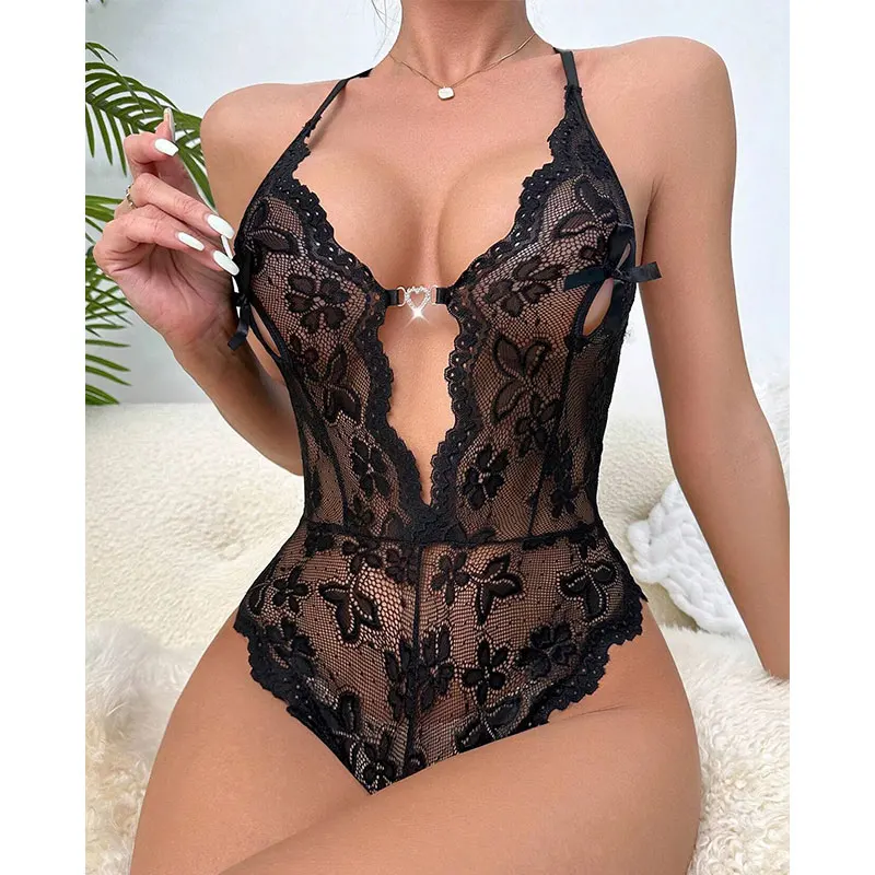 Sexy Women's One Piece Teddies Underwear Jumpsuit Female Student Clothing Role Playing Uniforms Sexual Trajes Sexys Para Mujer women lingerie