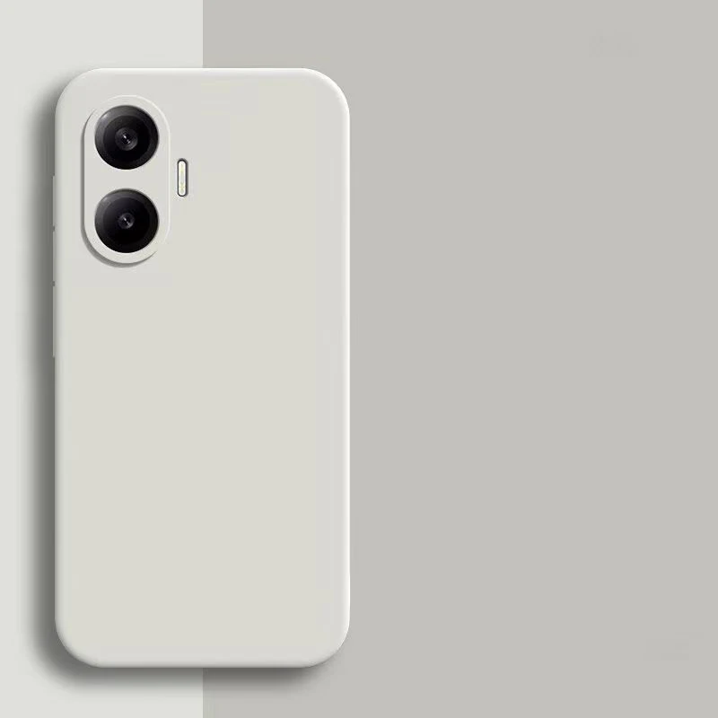 Sleek Square Liquid Silicone Smartphone Case - Premium Protective Cover