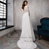 Lakshmigown Hippie Lace Long Sleeve Dress Bridal Sexy A Line Boho Wedding Dresses 2024 Plus Size Beach Wedding Gown Customized 3