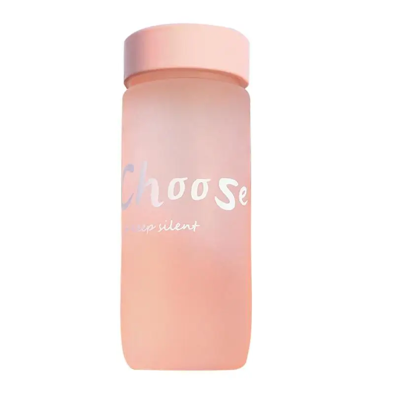 

Sports Water Bottle 600ml Frosted Leak-proof Water Bottle Matte Durable Water Bottles With Portable Rope For Men Women School
