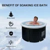 Ice Bath Tub for Athletes, Cold Plunge Tub, Portable Bathtub for Adults Outdoor Inflatable Ice Barrel Home Shower Hot/Cold Bath 3