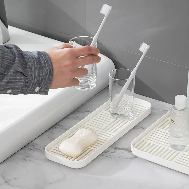 Sink Soap Rack Sponge Holder Cup Tableware Drain Tray Dish Washing Scrubber Kitchen Storage Trays Decorative Organizer