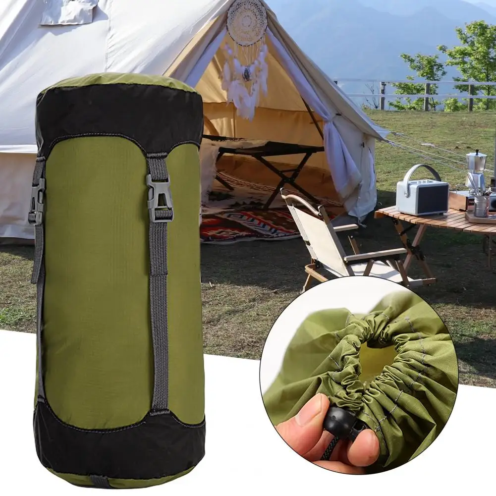 Compression bag storage bag 8/15/25/35L sleeping bag compression sack large capacity adjustable buckle nylon down jacket duvet storage stuff bag for outdoor