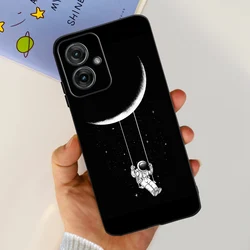 Motorola Moto G55 5G Shockproof Black TPU Soft Silicone Protective Phone Case for Motorola Moto G55 (TPU-652)