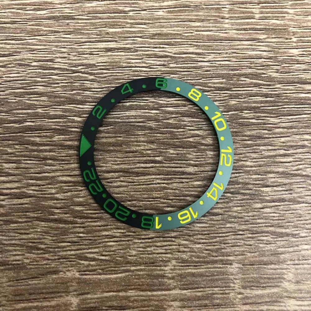 

38mm Black Green Ceramic Watch Bezel Watch Accessories for 40mm Watch Case