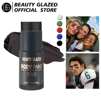 BEAUTY GLAZED Face & Body Paint Stick Professional Flash Non toxic Safety Tattoos Halloween,Mardi Gras Makeup