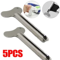5/1PCS Toothpaste Squeezer Cosmetic Paint Rolling Press Dispenser Squeezer Tube Tools Stainless Steel Metal Bathroom Accessories 1
