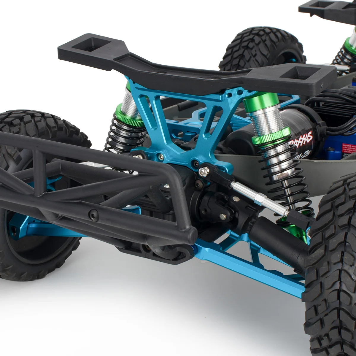 Amortisseurs RC Métal Avant/Arrière - 4 Pièces - Compatible TRAXXAS SLASH 1/10 - Noir - Accessoire Upgrade