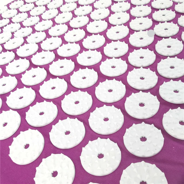 Massager Cushion Massage Yoga Mat Acupressure Relieve Pain Stress Back Body Pain Spike Mat Acupuncture Mat and Pillow Set 4