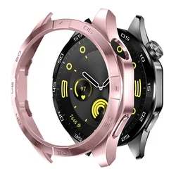 Premium Protective Case for Huawei Watch GT 4 46mm - Durable PC Hard Bumper for Men & Women (No Screen Protector) (Rose Gold)