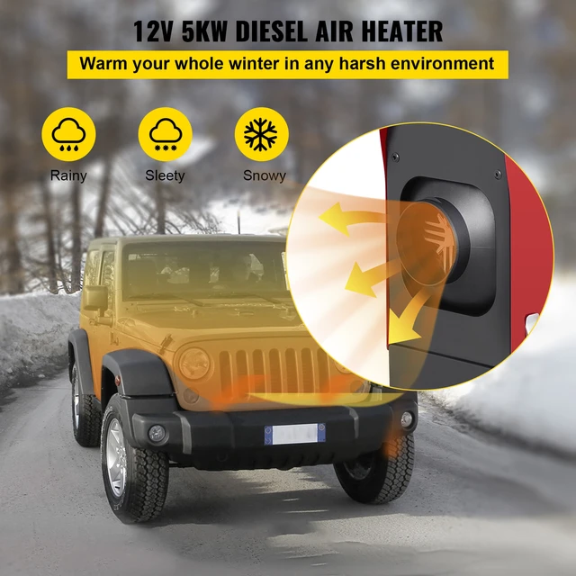 Vevor 5/8kw auto heizung diesel lufter hitzer 12v diesel heizung mit lcd  schalter schall dämpfer für auto lkw boot rv park diesel heizung -  AliExpress