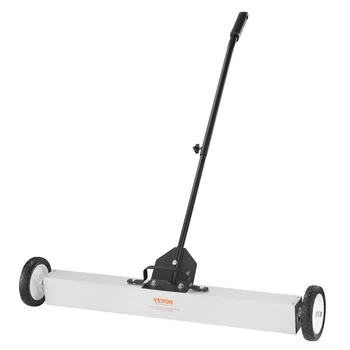 SucceBuy Spazzatrice magnetica rotante con ruote Spazzatrice magnetica a spinta Spazzatrice telescopica per prato con pickup magnetico di grandi dimensioni