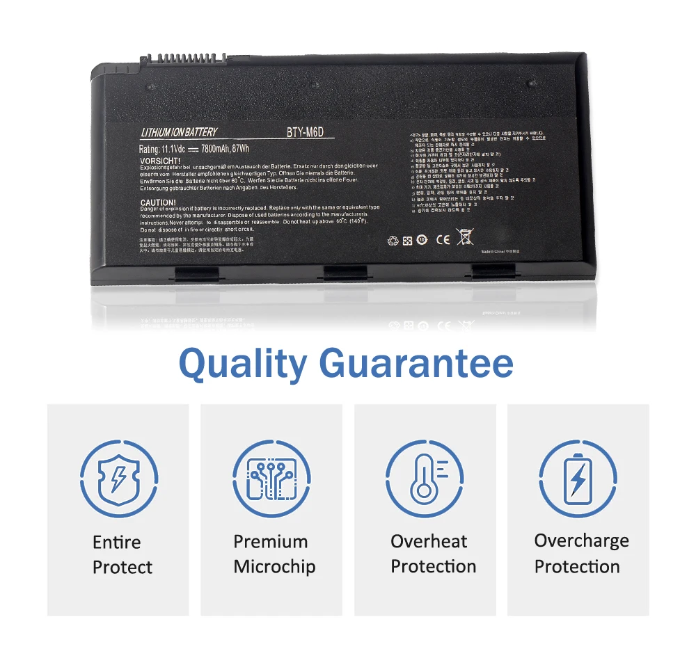 Etesbay Bty-m6d Bateria do Portátil para Msi Gt60 Gt70 Gx780r Gx680 Gx780 Gt780r Gt660r Gt663r Gx660 Gt680r Gt783r 11.1v 7800mah - Imagem 3