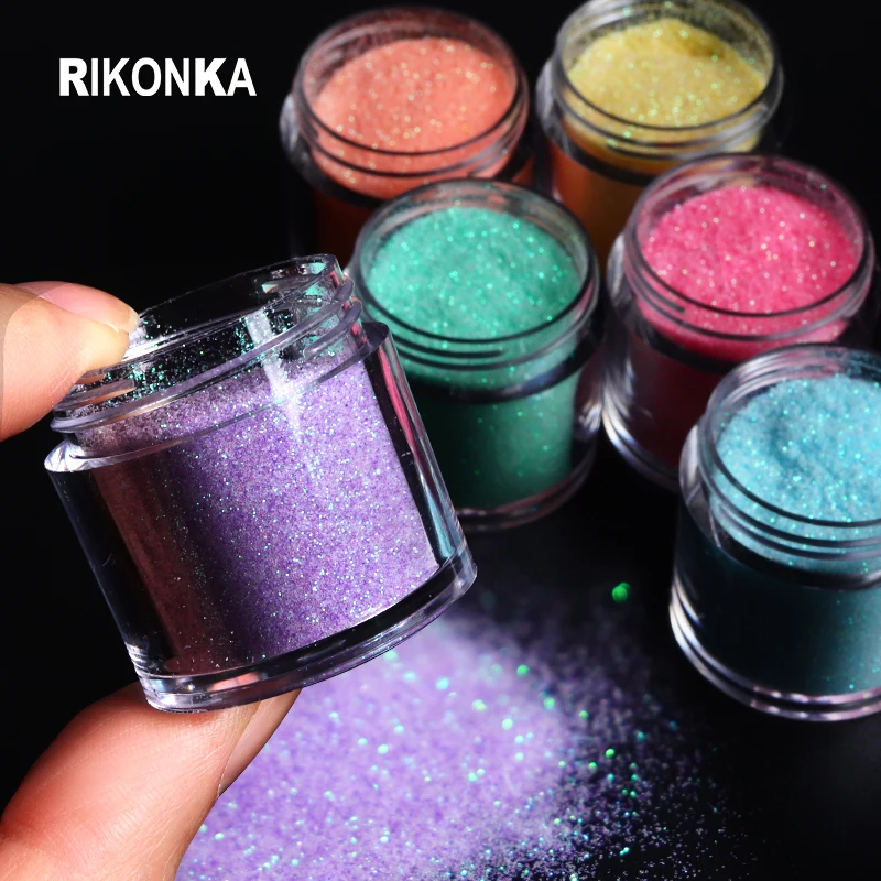 

10ml Fine Glitter for Nails Candy Color Shiny Sugar Powder DIY Manicure Polish UV Fine Sparkly Pigment Dust Nails Art Decoration