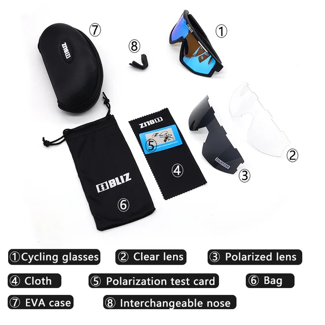 B Bliz Polarized MTB Cycling Sunglasses Men Women Sports Fashion UV400 Eyewear Mountain Road Bike Riding Shades 3 Lenses Glasses 4