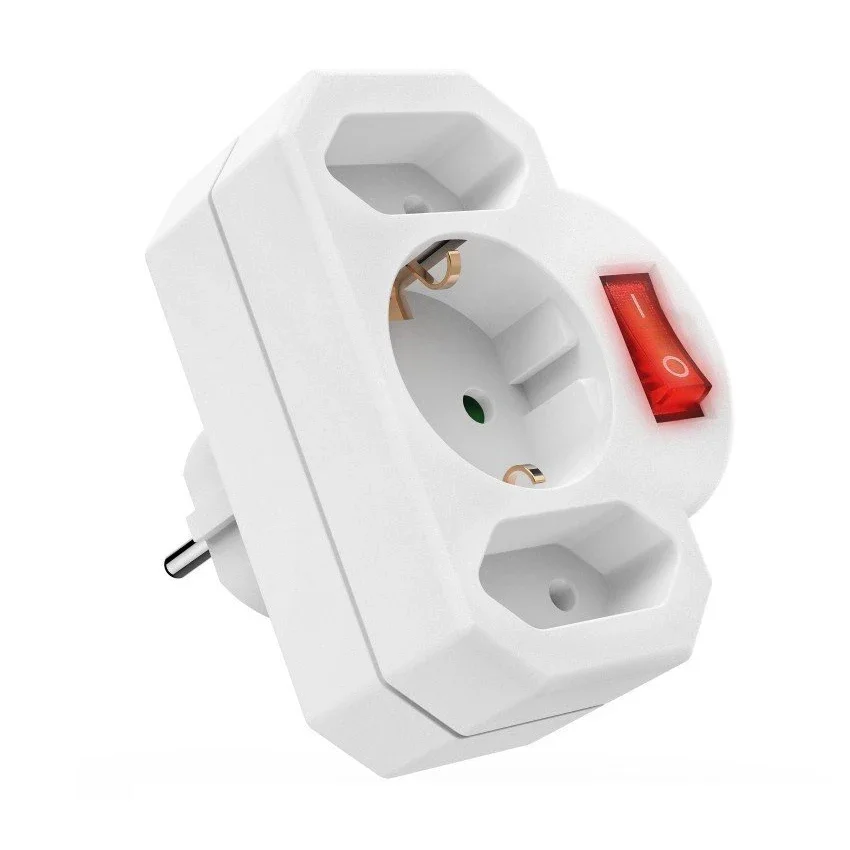 Power Strip Plug Adapter Electrical Socket 16A 250V 3way 2way 3500w