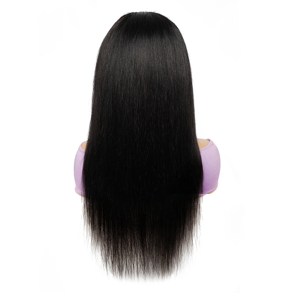 Bone Straight 360 Full Lace Wig Human Hair Pre Plucked Indian Remy Hair 360 Transparent Lace Frontal Wig For Women 12-28 Inch