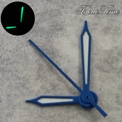 Green Luminous Watch Hands - Santos Style Modification Parts (Blue)