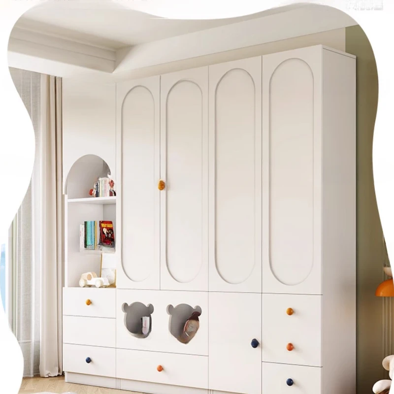 Kids Storage Organizer Closet Bedroom Clothes Shelves Children's Wardrobes Cabinet Meuble De Rangement Room Furniture CY50CW