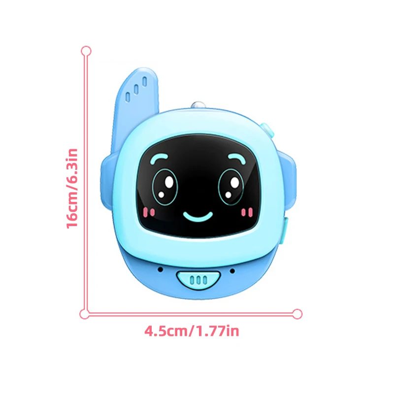 2 IN 1 무선 워키토키 시계 슬라이드 커버 멀티 LED 라이트 음성 통화 어린이 장난감 야외 인터폰 부모-자녀 상호 작용