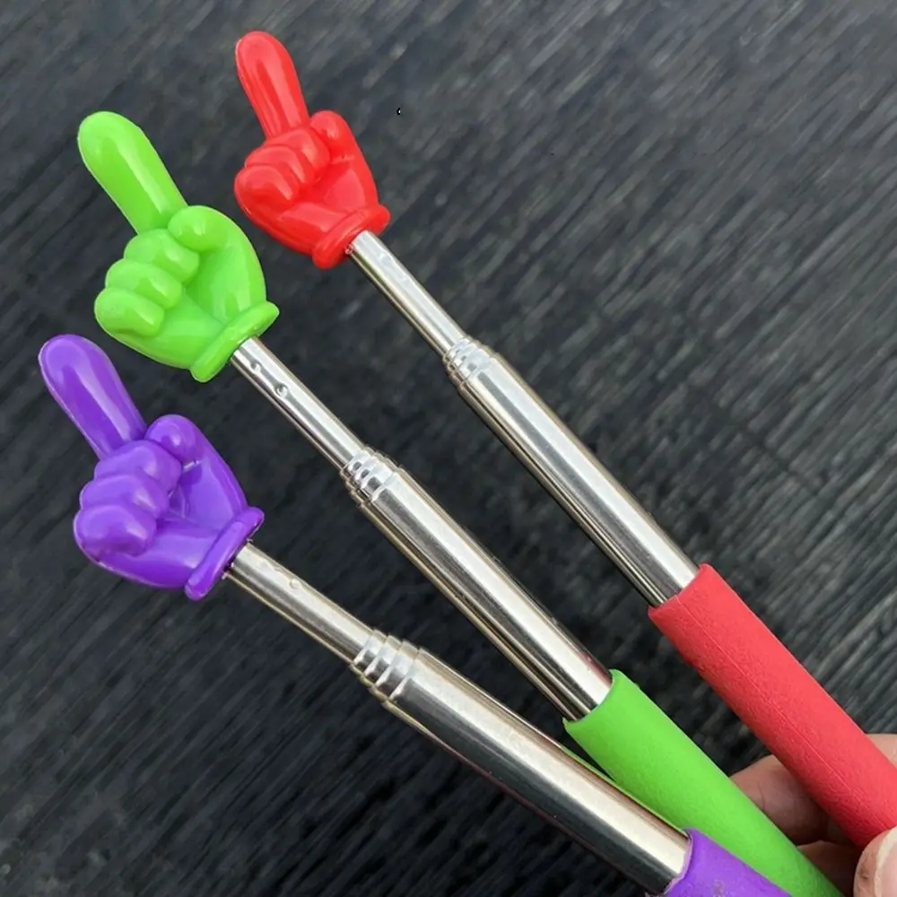 Langlebiger Lehrzeiger aus Edelstahl, Teleskopstab, Finger-Design, Lehrstab, Klassenzimmer, Fingerzeiger, Lehrer – Detail 9