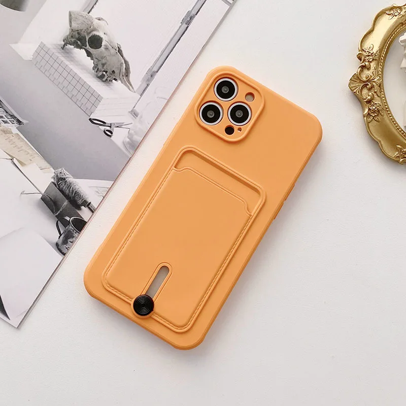 Shockproof Card Slot Wallet Phone Case - Soft Silicone Back Cover