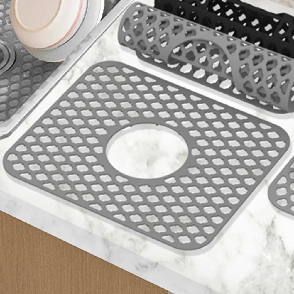

Kitchen Sink Mat Silicone Protector Fast Draining Mat Dishes Drain Mat Sink Drain Pad Anti Scratch Filter Pad Bar Counter Pad