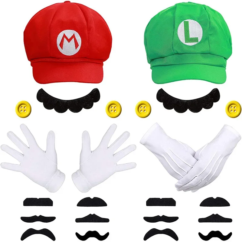 Gorra Di Luigi Bros - Super Mario - Prodotta In Spagna Per Carnevale O Cosplay